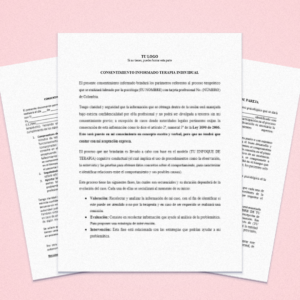 Pack de consentimientos informados